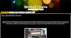 Desktop Screenshot of moviesinmarshall.com