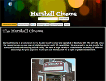 Tablet Screenshot of moviesinmarshall.com